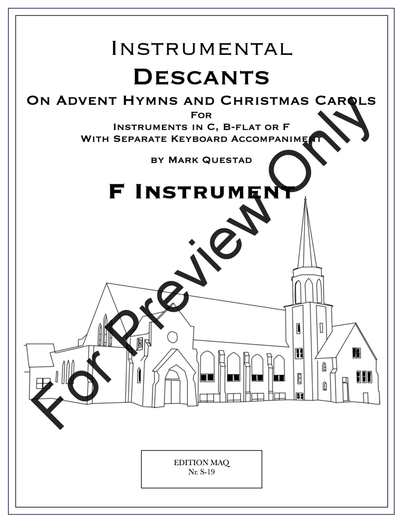 Instrumental Descants for Advent & Christmas P.O.D.