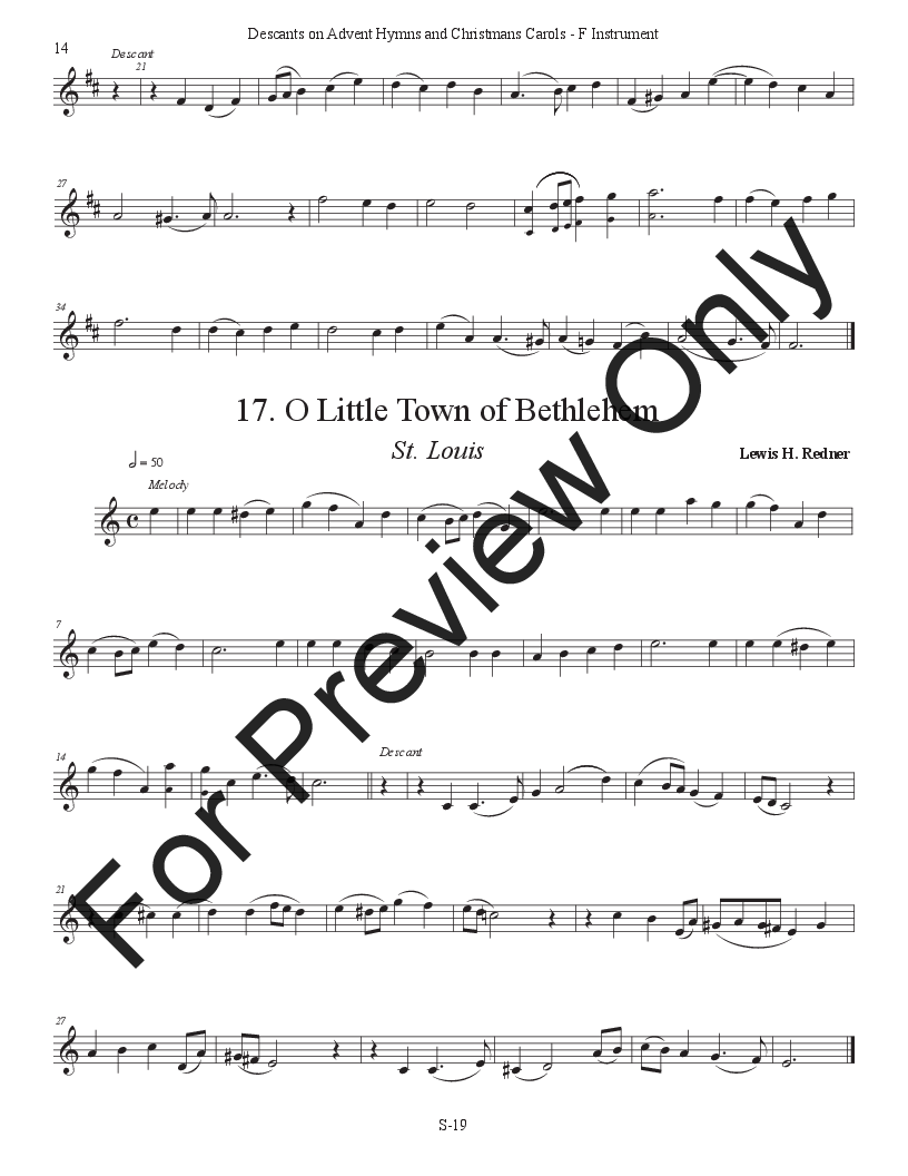 Instrumental Descants for Advent & Christmas P.O.D.