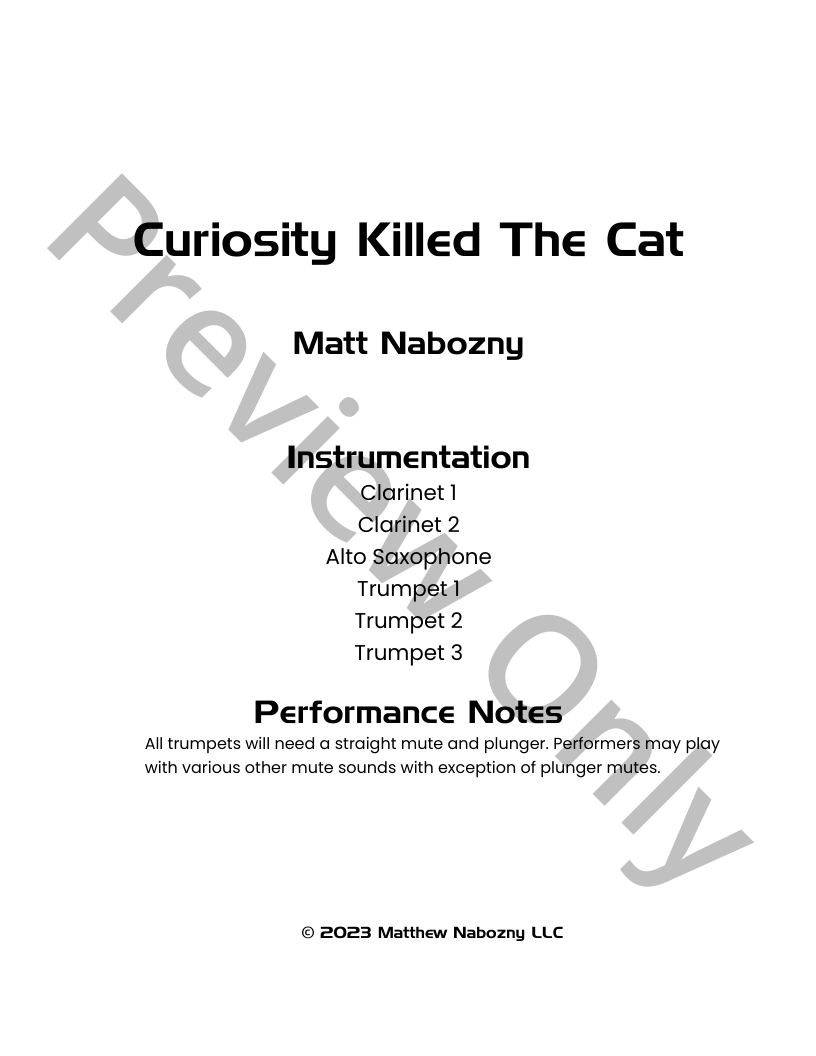 Curiosity Killed The Cat P.O.D.