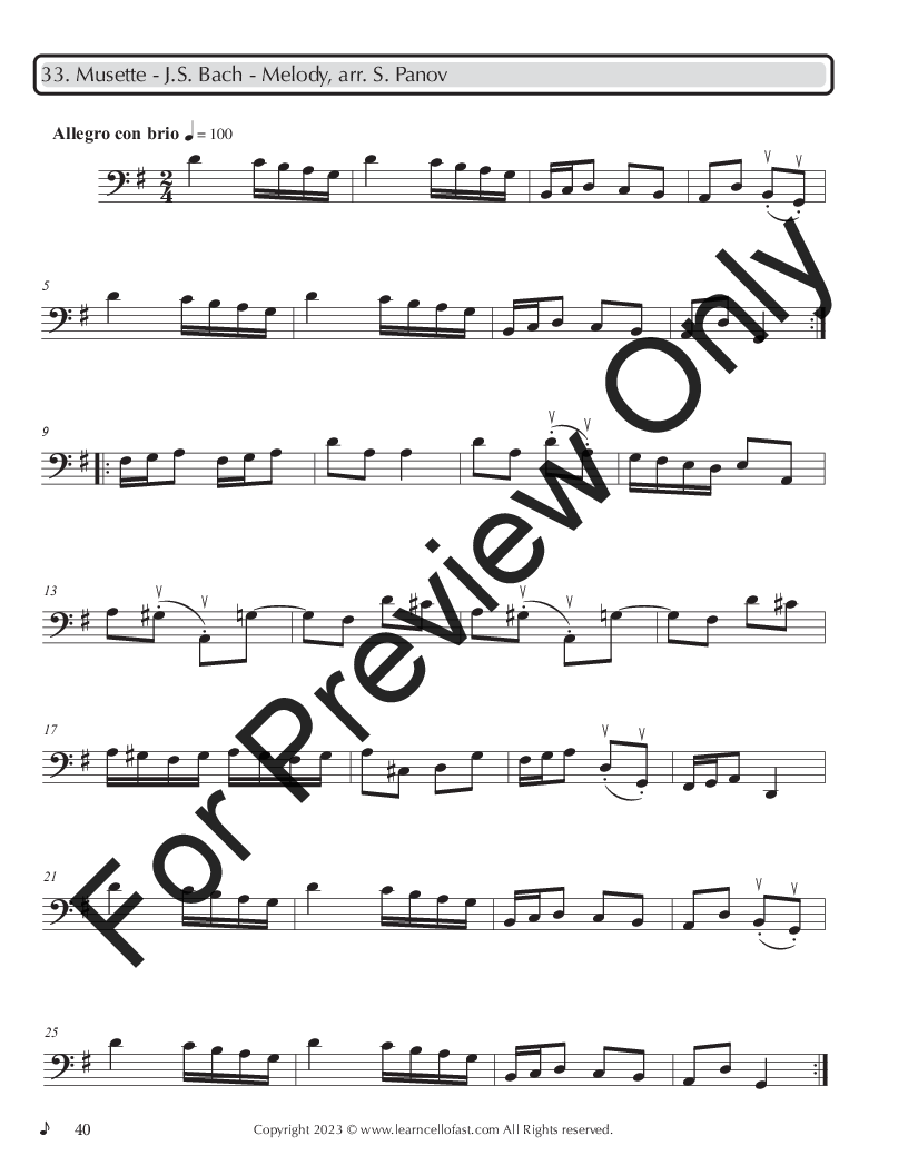 Learn Cello Fast - Book 3 P.O.D.