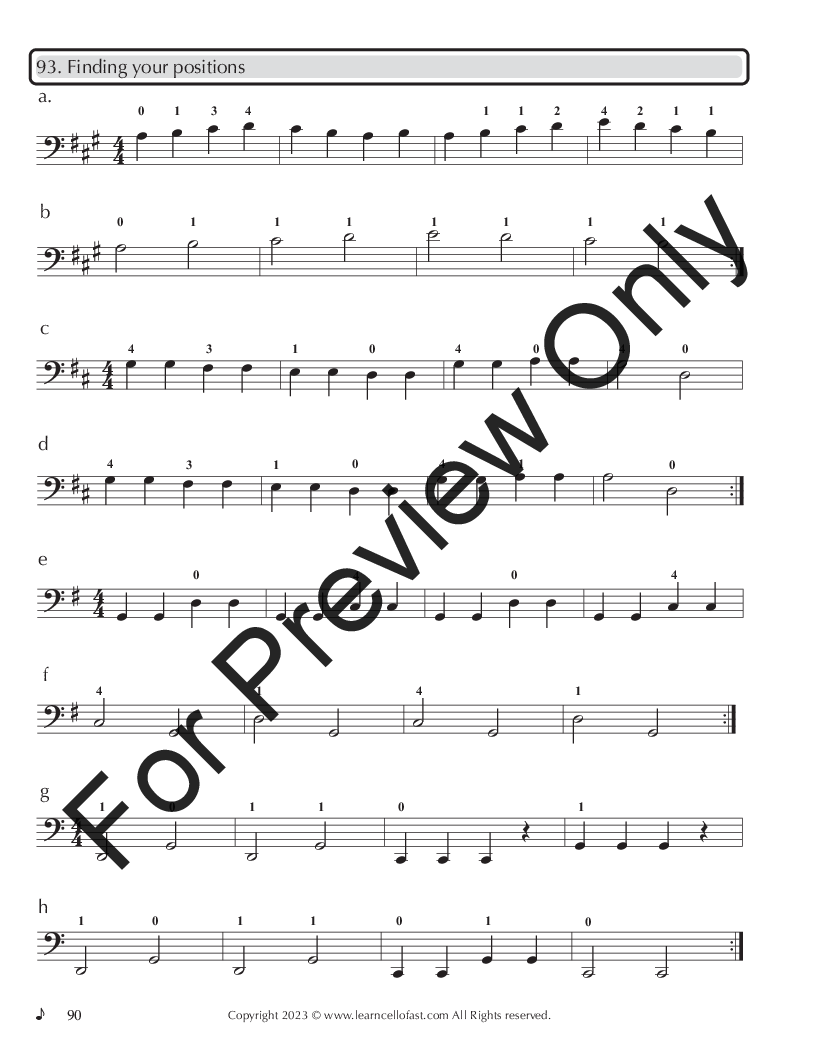 Learn Cello Fast - Book 3 P.O.D.