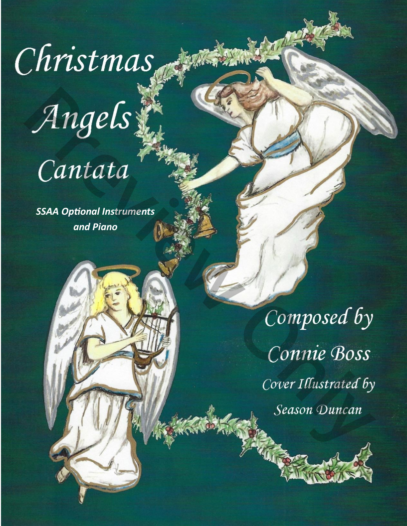 Christmas Angels Christmas Cantata SSAA and piano with optional instruments P.O.D