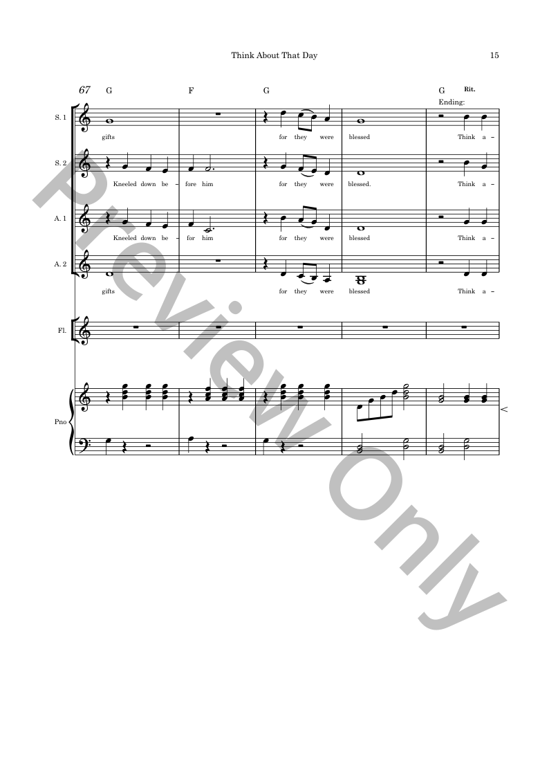 Christmas Angels Christmas Cantata SSAA and piano with optional instruments P.O.D