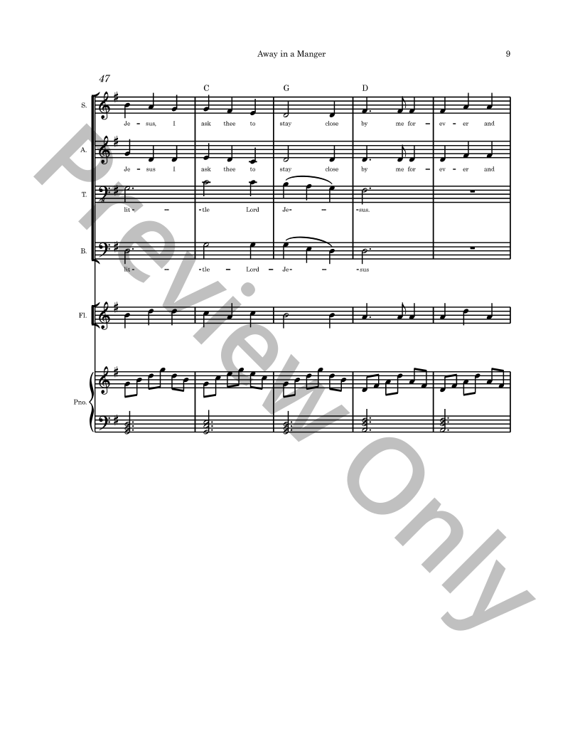 In The Stillness of the Night SATB Christmas Cantata with piano and optional instruments P.O.D