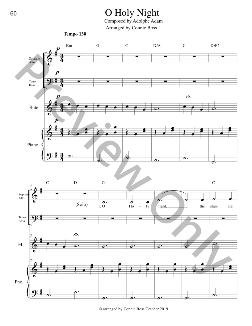 In The Stillness of the Night SATB Christmas Cantata with piano and optional instruments P.O.D