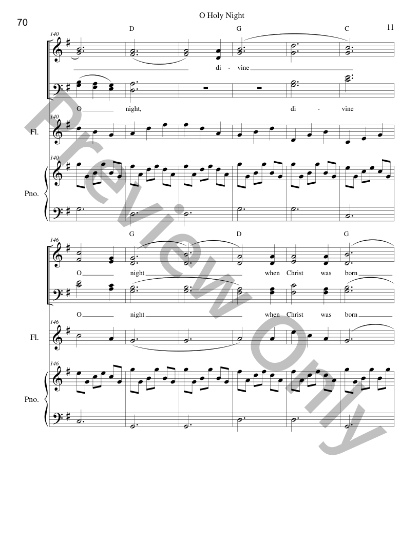 In The Stillness of the Night SATB Christmas Cantata with piano and optional instruments P.O.D