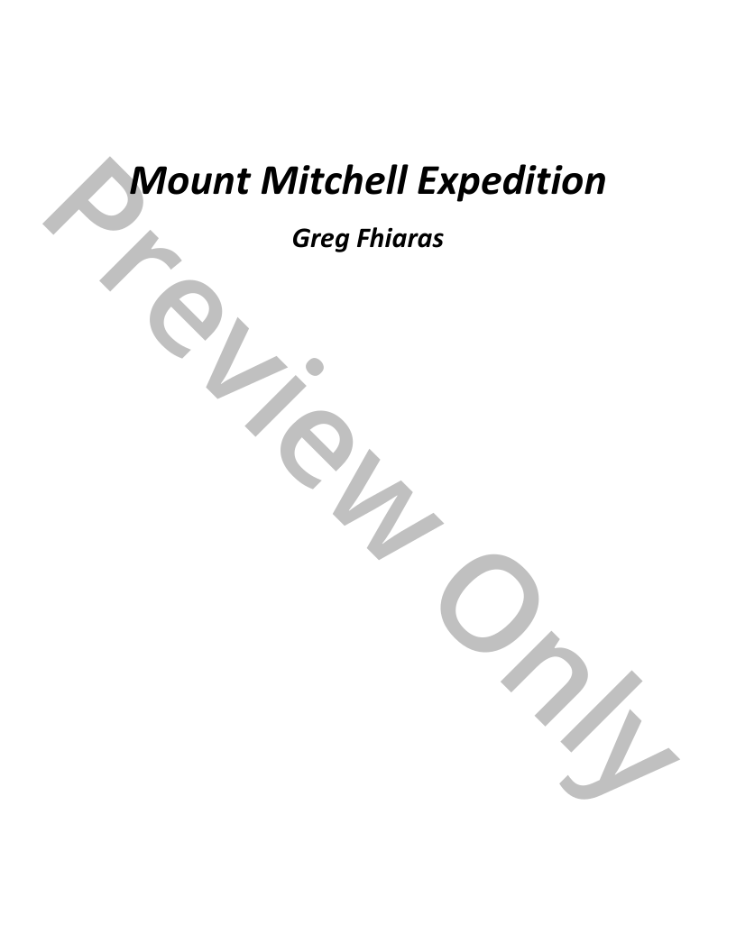 Mount Mitchell Expedition P.O.D