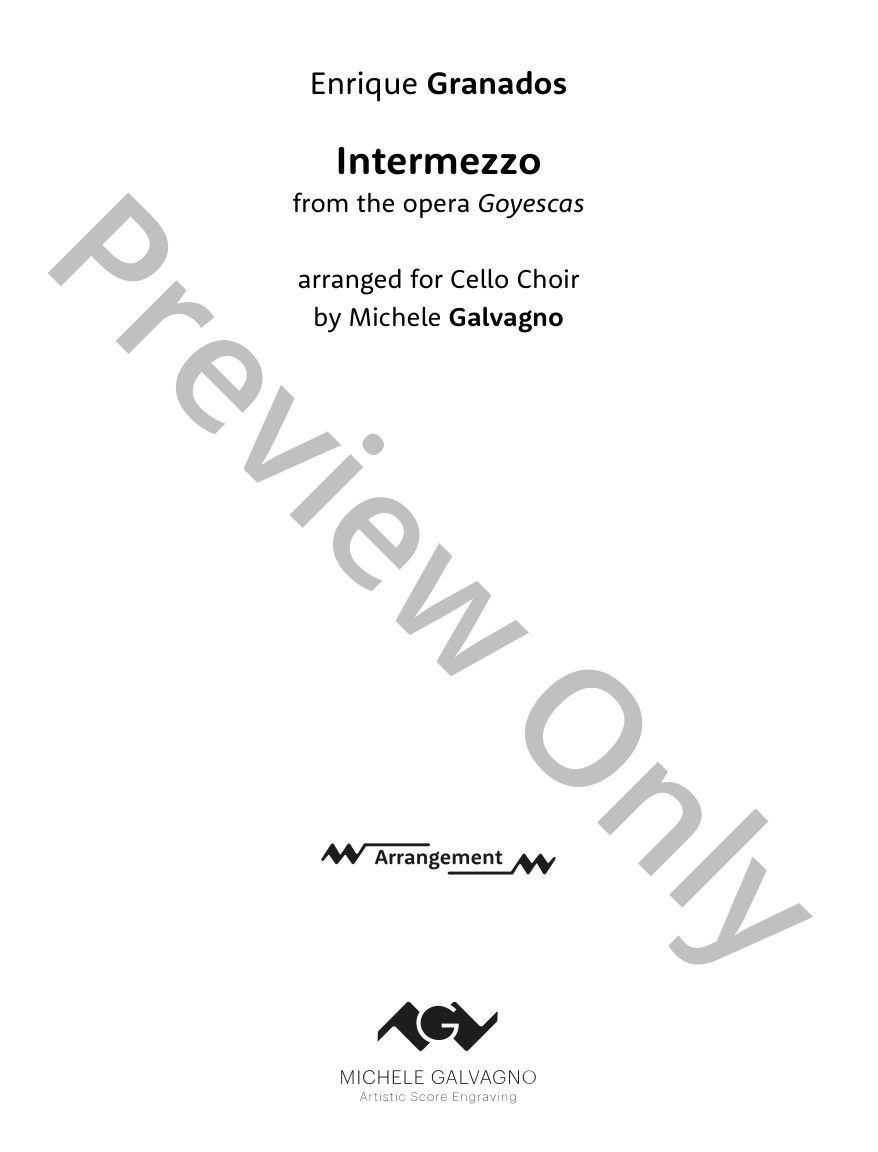 Intermezzo from Goyescas P.O.D