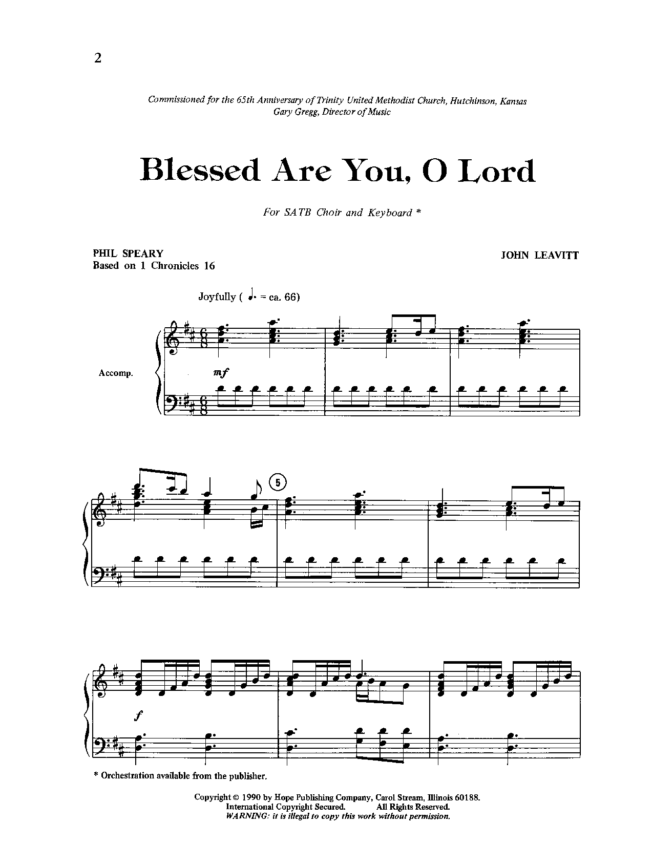 BLESSED ARE YOU O LORD