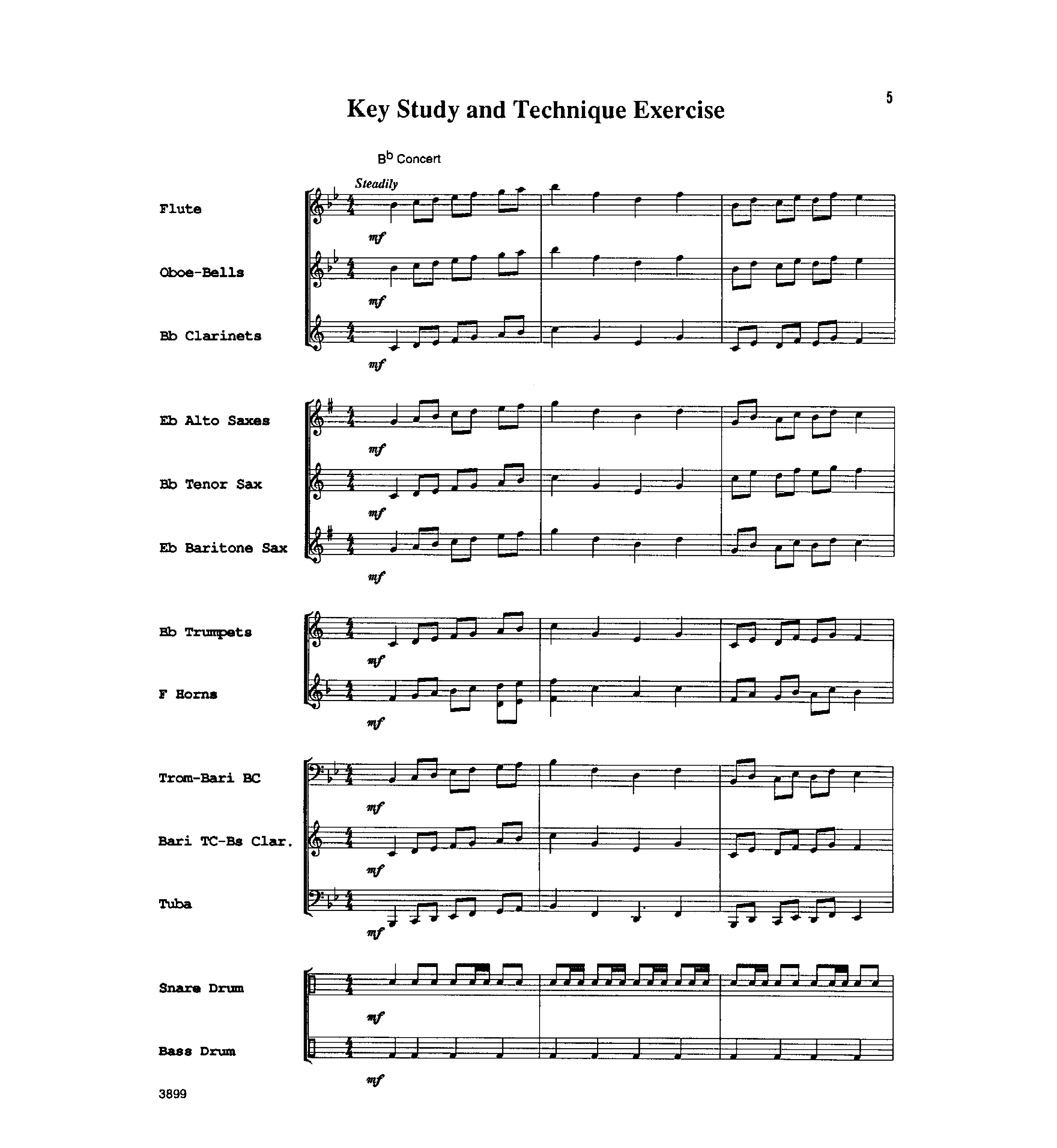 FIVE MINUTES A DAY CONCERT BAND SET