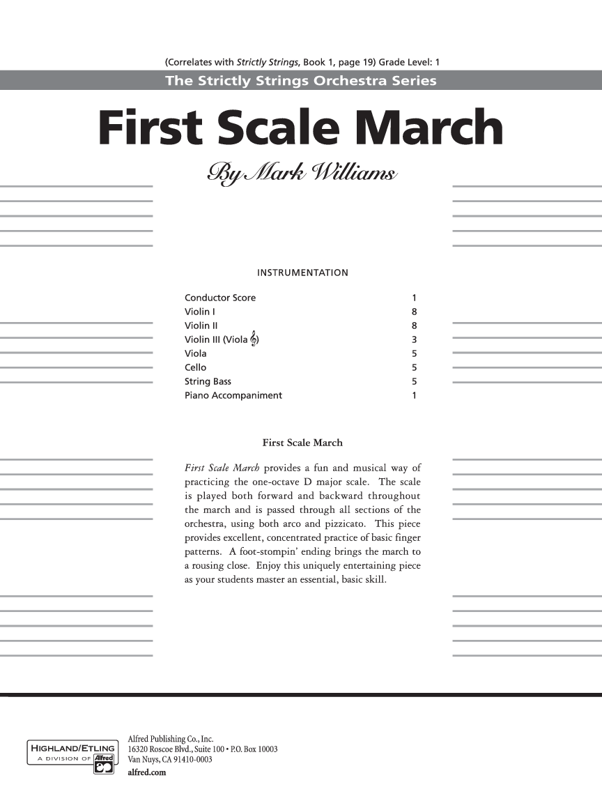 FIRST SCALE MARCH