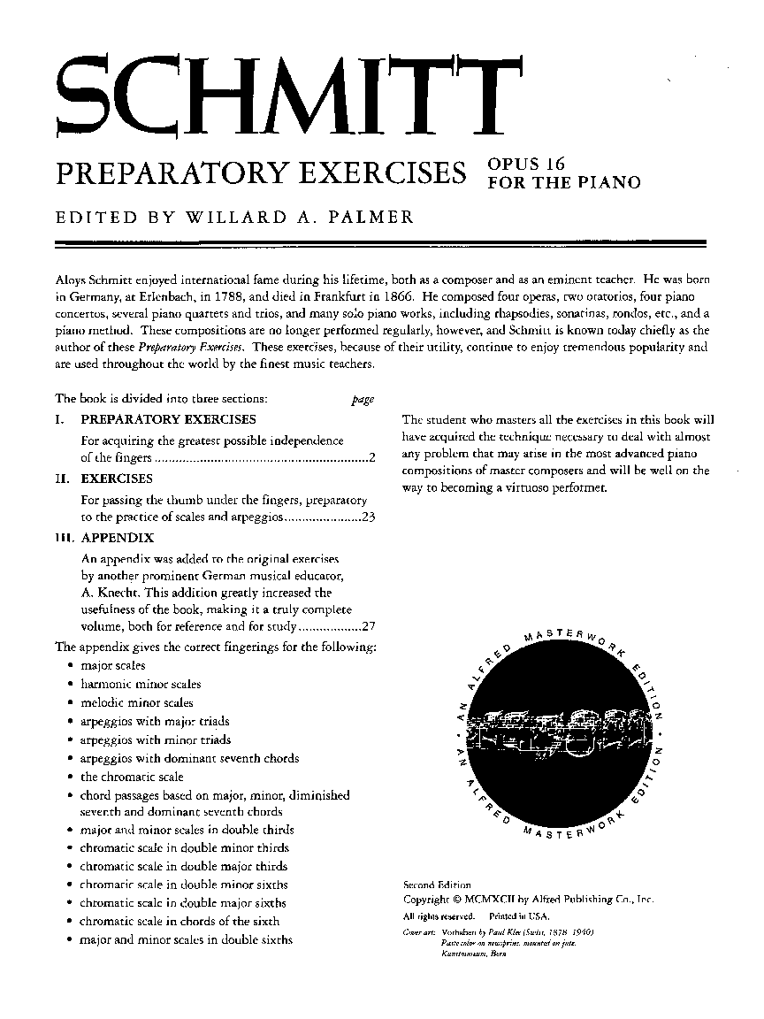 PREPARATORY EXERCISES OP 16