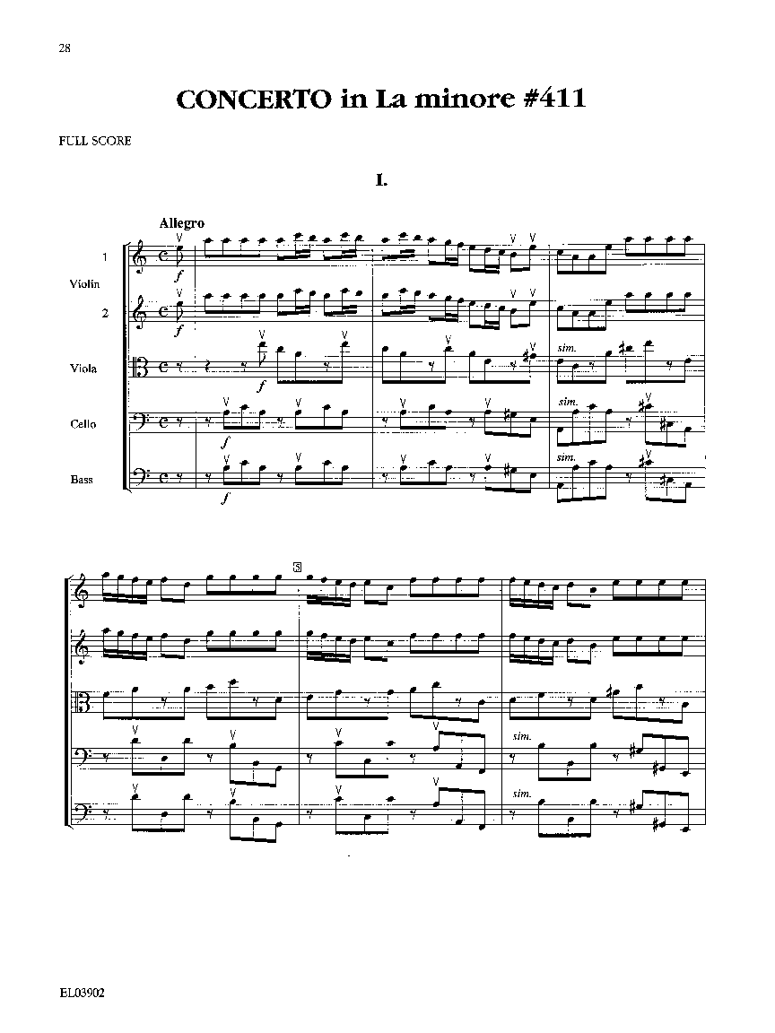 BEST OF VIVALDI SCORE