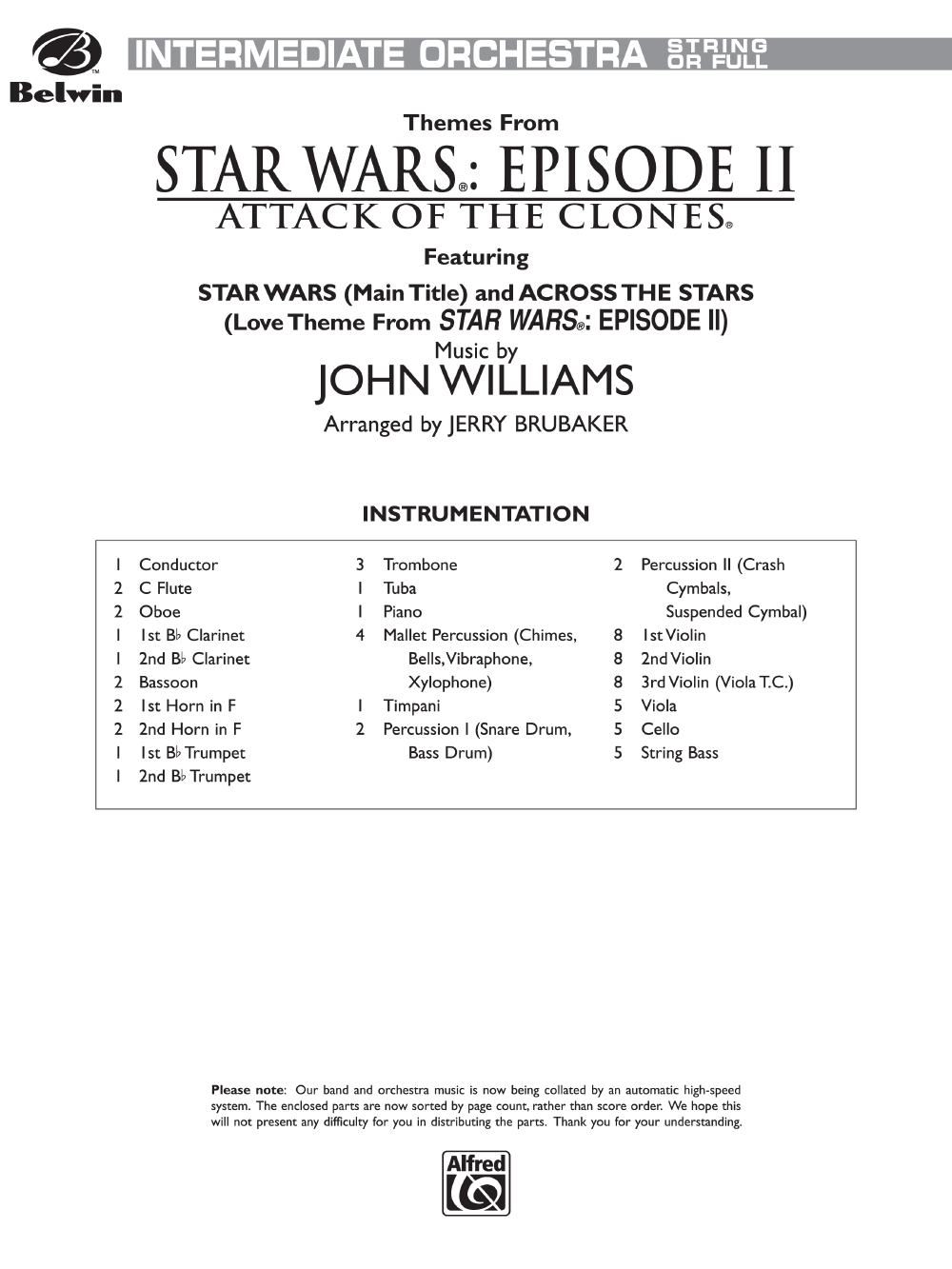 STAR WARS EPISODE TWO THEMES-SCORE