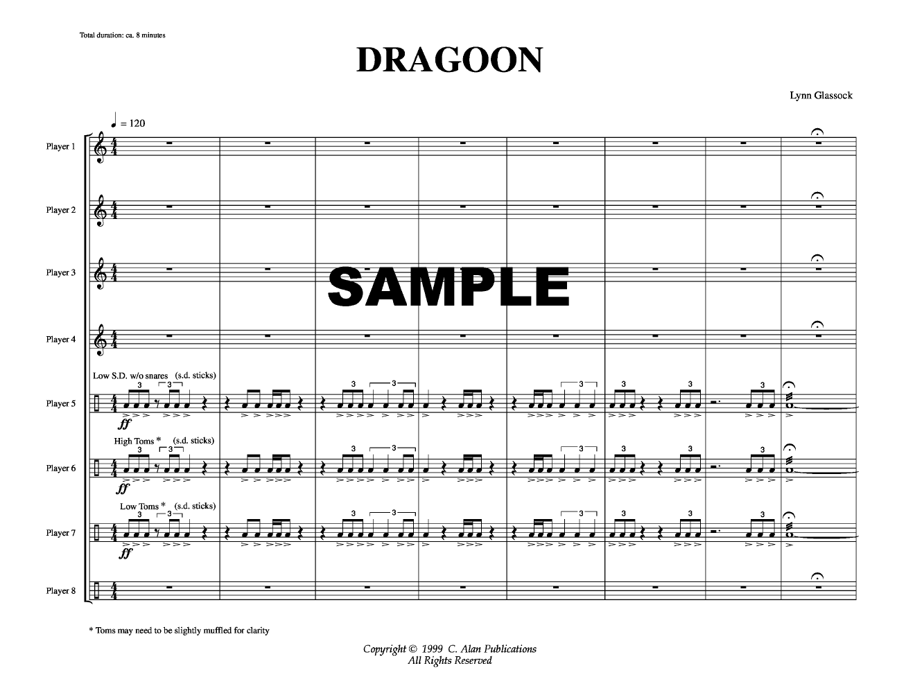 DRAGOON PERCUSSION ENSEMBLE-8 PLAYR