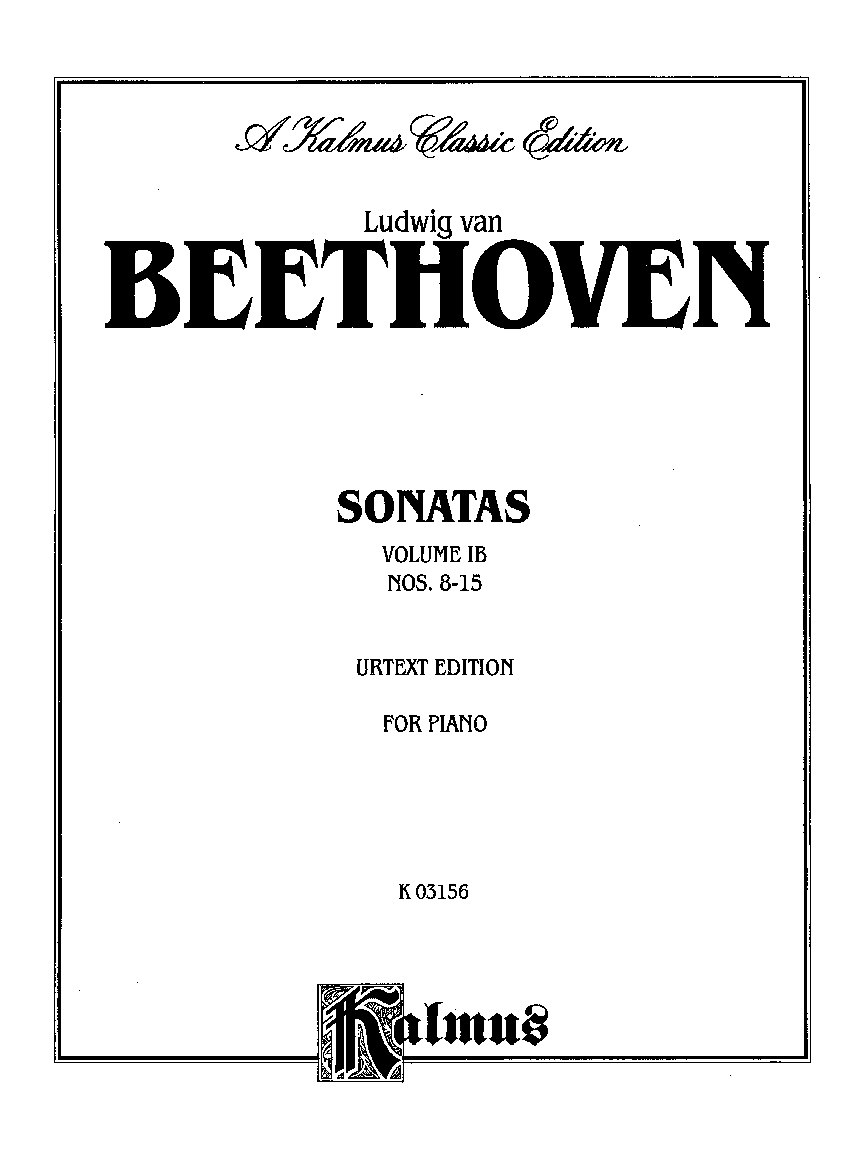 SONATAS #1B URTEXT