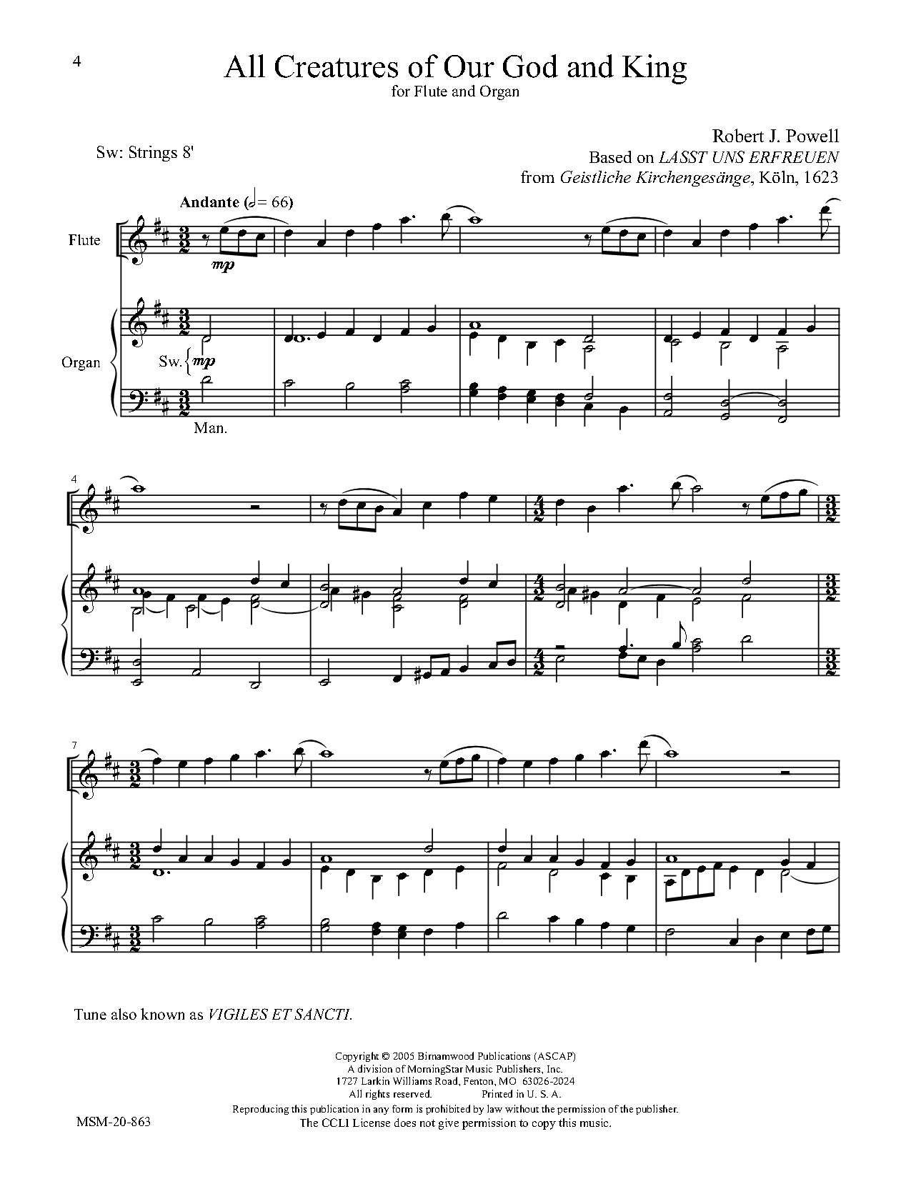 O God Beyond All Praising: Hymn Settings for Flute and Organ