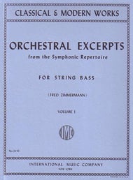 Orchestral excerpts from the symphonic repertoire, for string bass