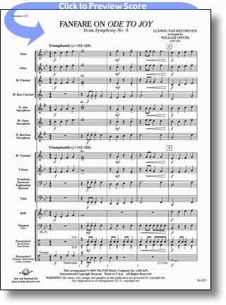 Fanfare on Ode to Joy by Beethoven/arr. Owens
