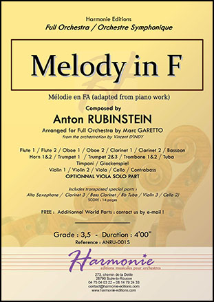 Melody in F / by Anton Rubinstein. · WUSTL Digital Gateway Image  Collections & Exhibitions