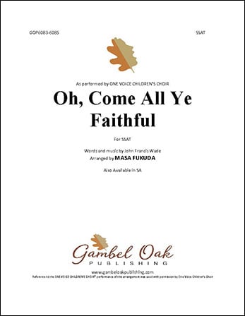 Oh, Come All Ye Faithful community sheet music cover