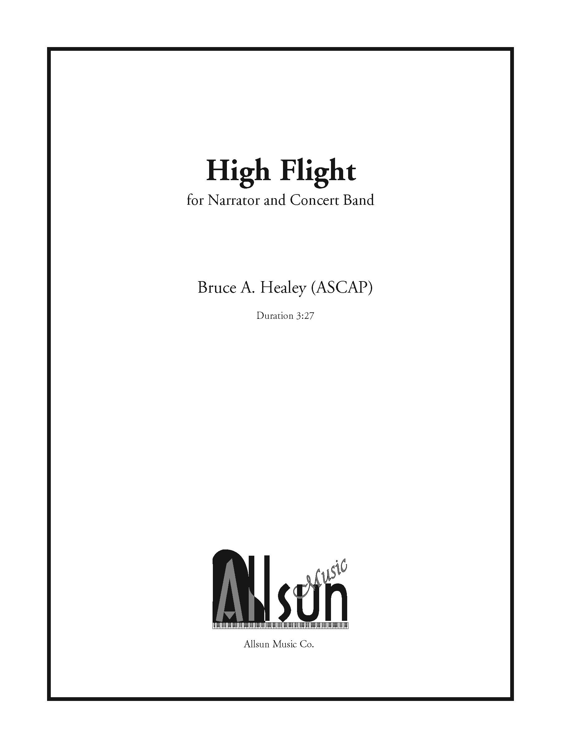 High Flight for Narrator and Concert Band