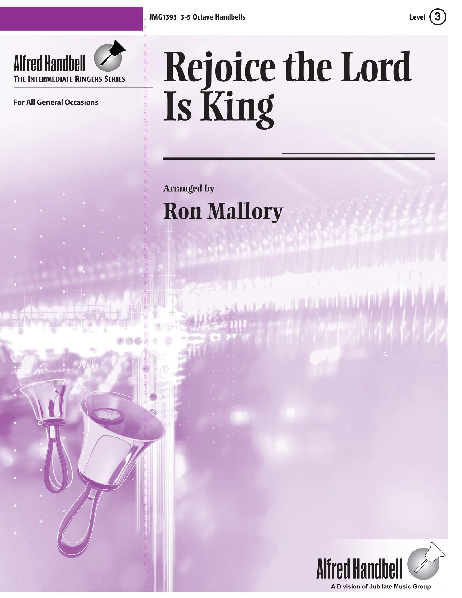 Rejoice, the Lord Is King handbell sheet music cover