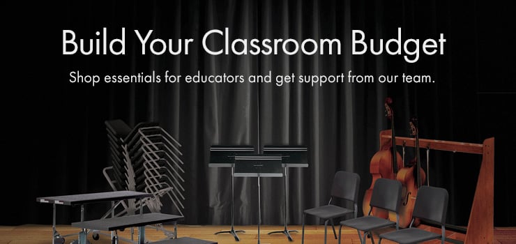 Shop essentials for music education and get support from our team to build your classroom budget.