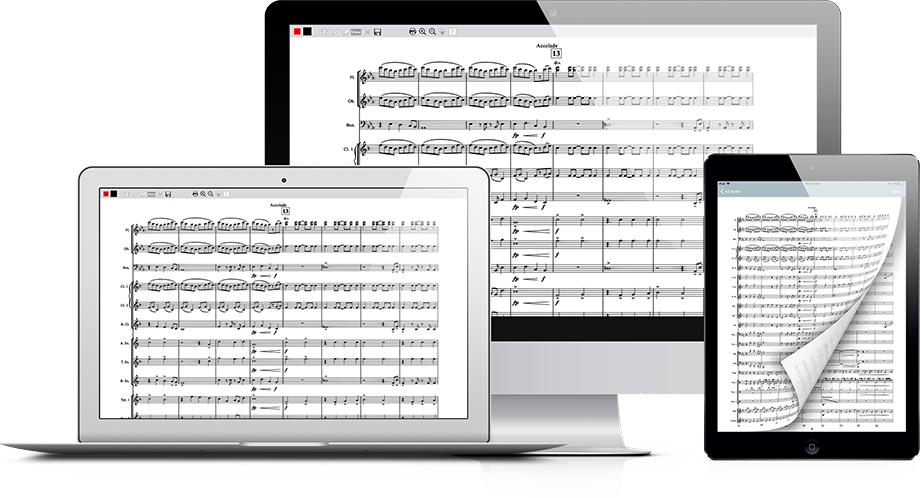 ePrint digital sheet music on various devices