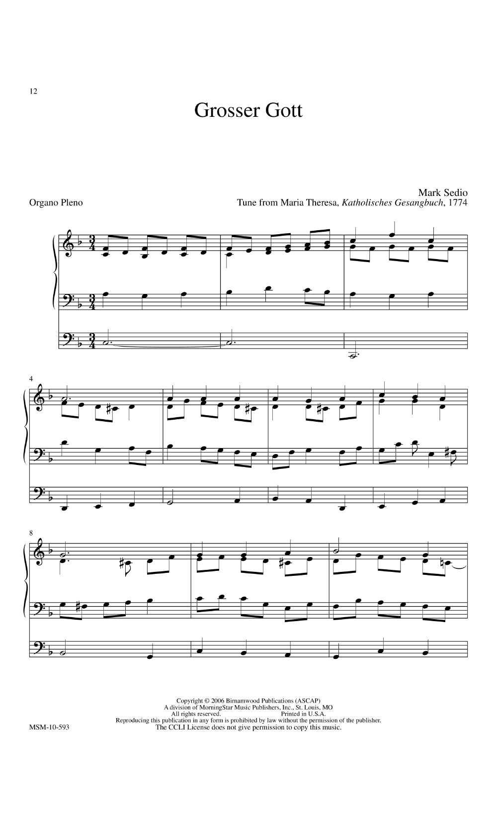 16 Introductions Or Interludes For Organ On Favorite Hymns