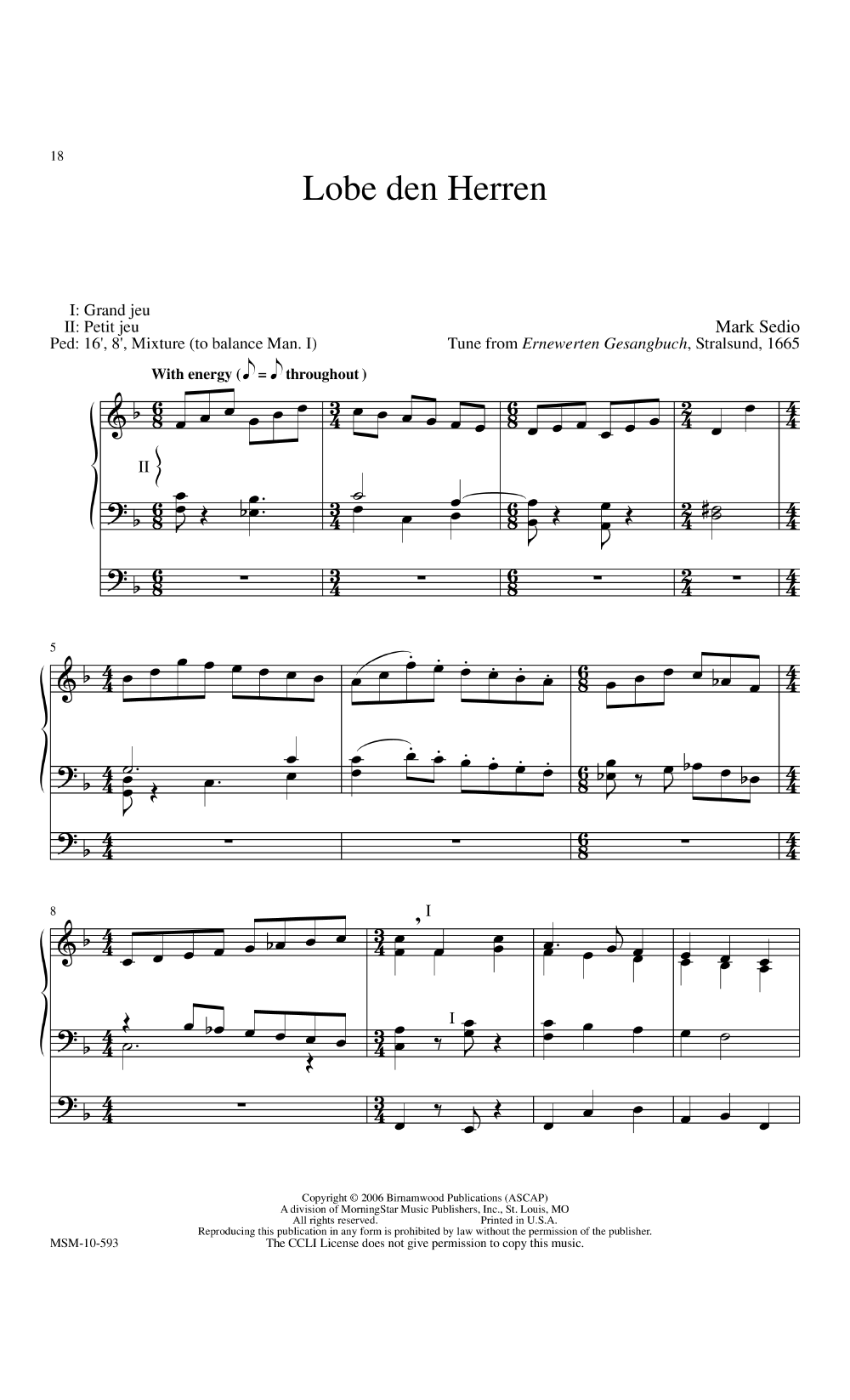 16 Introductions Or Interludes For Organ On Favorite Hymns