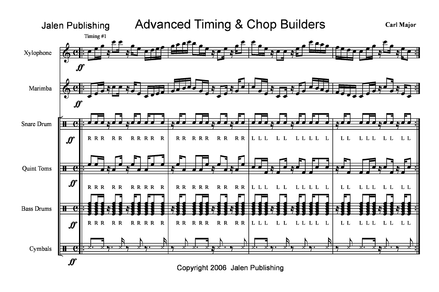 ADVANCED TIMING AND CHOP BUILDERS