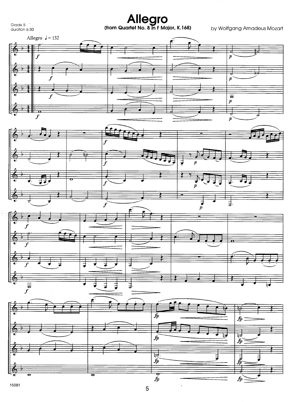 CLASSICS FOR CLARINET QUARTET SCORE