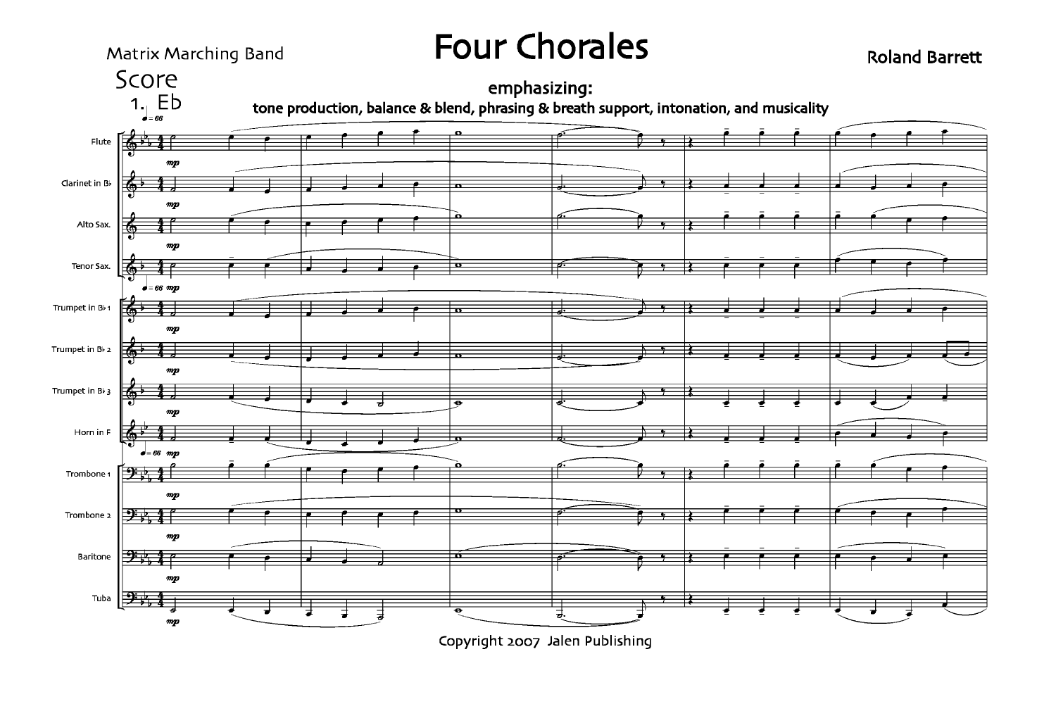 FOUR CHORALES
