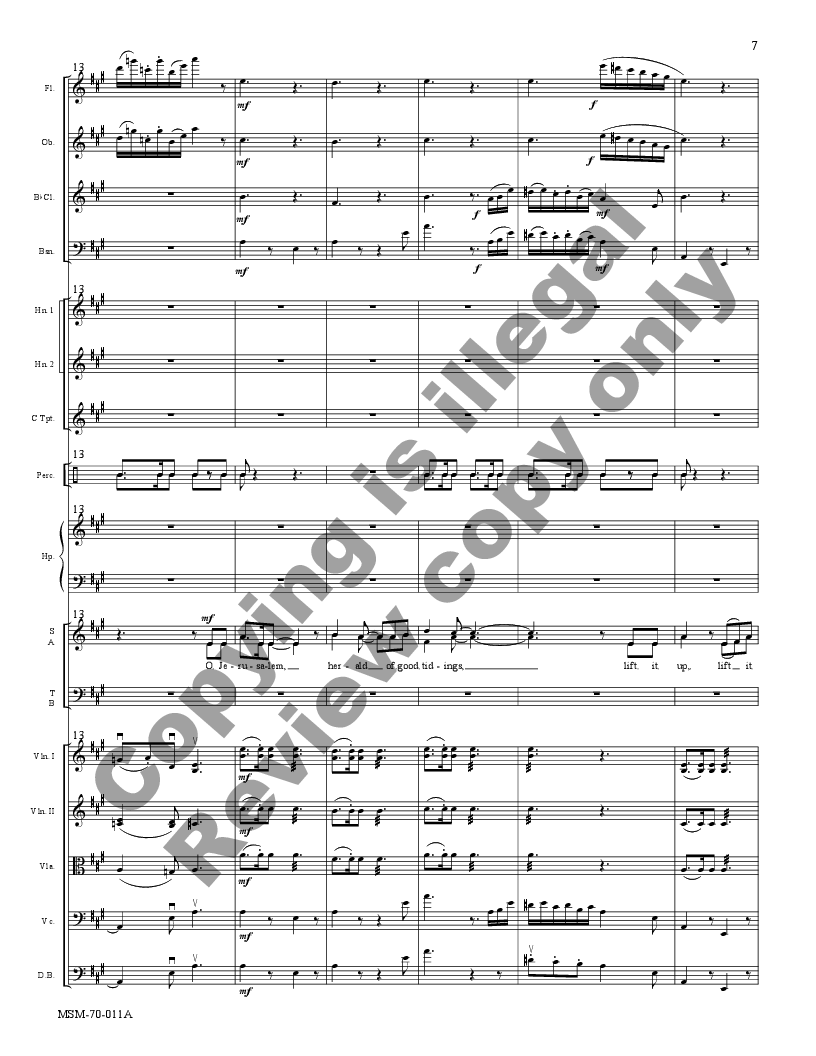 GOOD SHEPHERD ORCHESTRAL PARTS