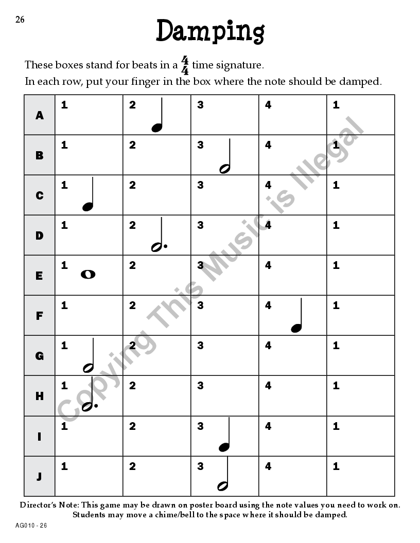 BEGINNING BUSY RINGERS 3 OCTAVES Reproducible P.O.D.