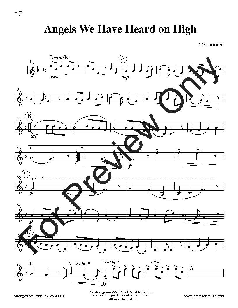 18 Traditional Christmas Solos French Horn and Piano