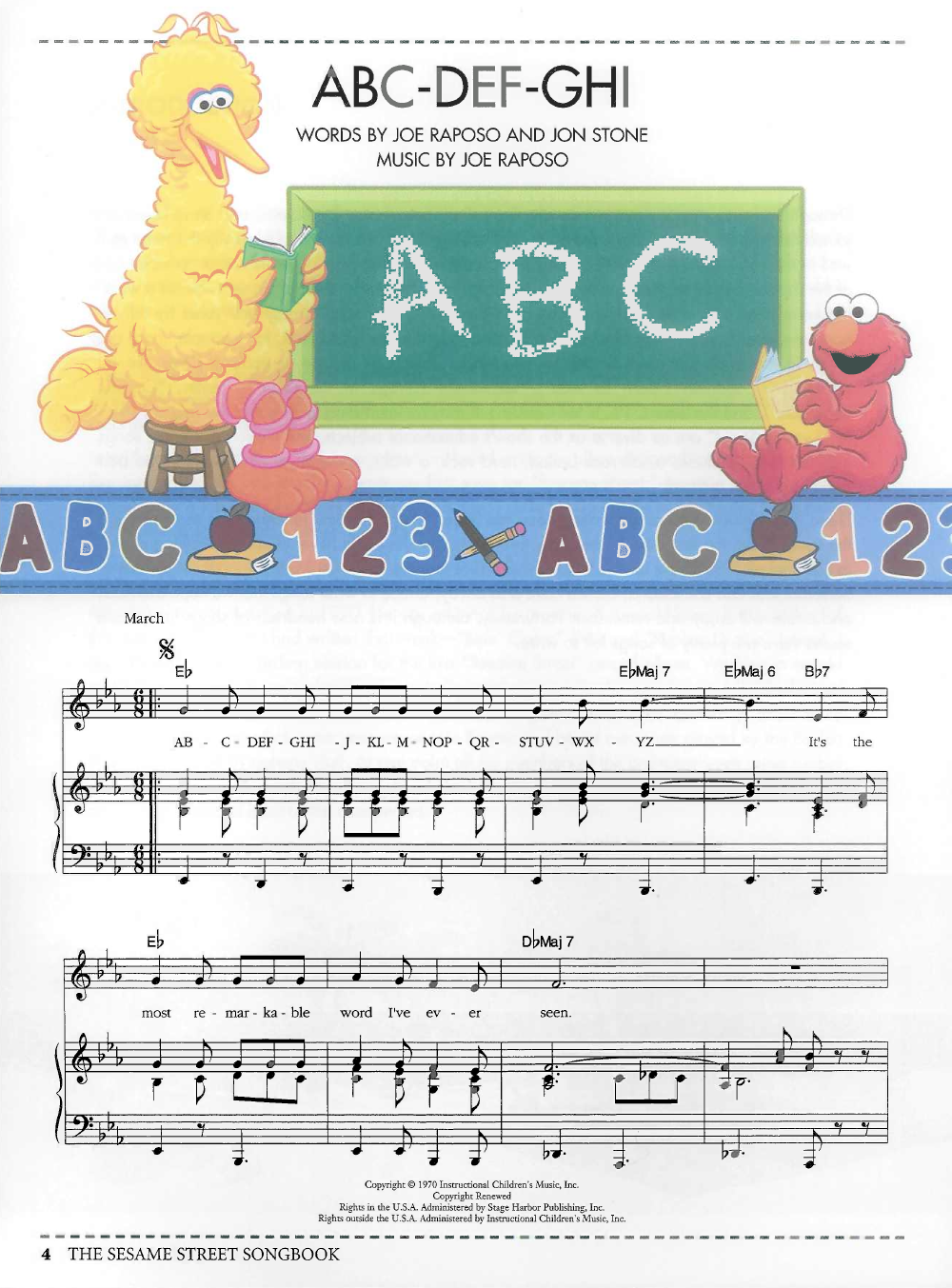 SESAME STREET SONGBOOK P/V/G