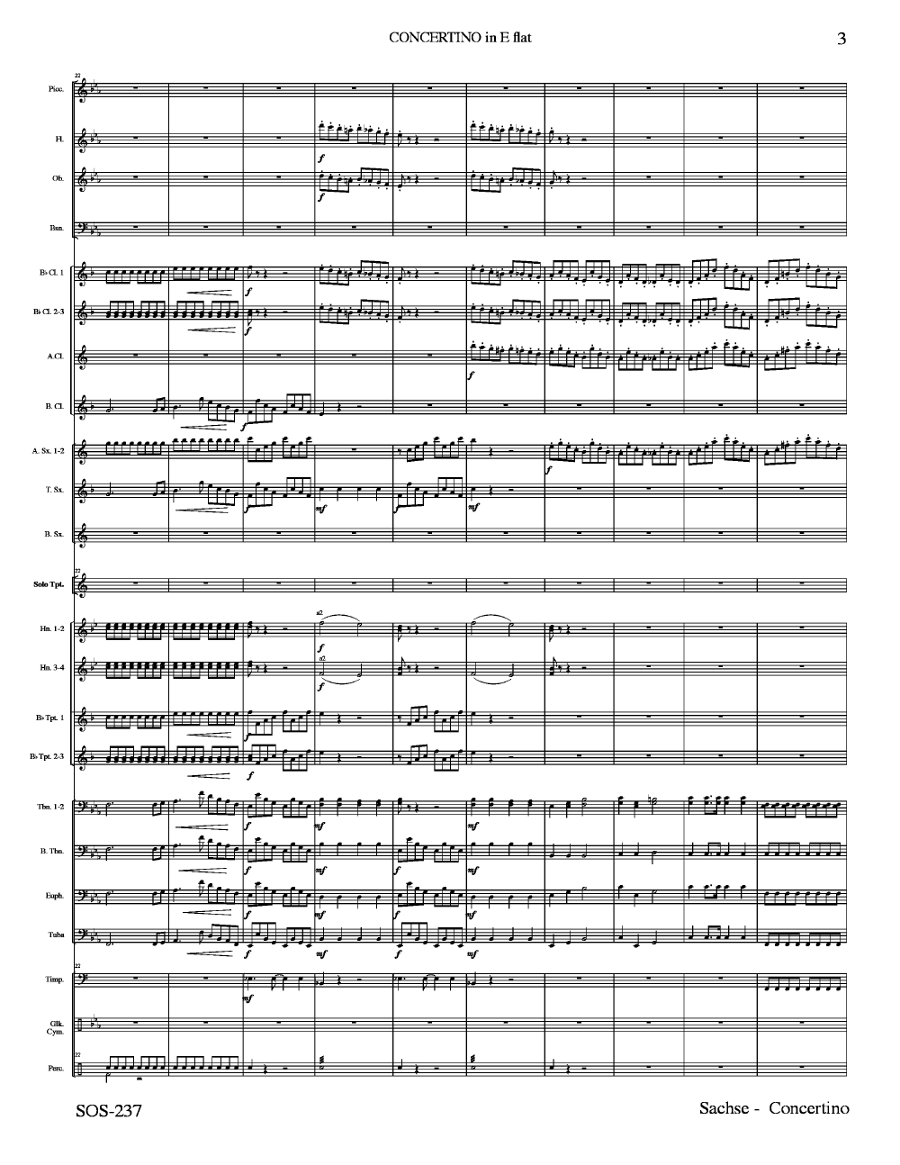CONCERTINO IN E FLAT E FLAT TRUMPET AND BAND