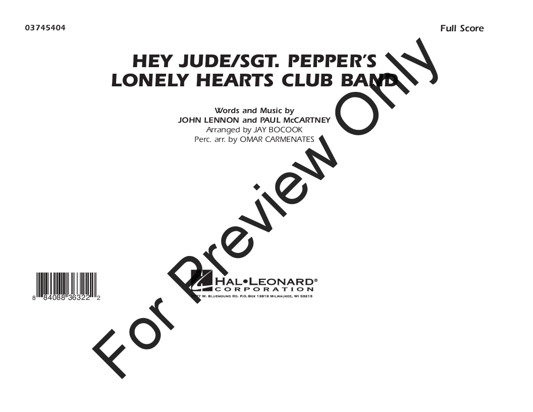 HEY JUDE/ SERGEANT PEPPERS LONELY HEARTS CLUB BAND