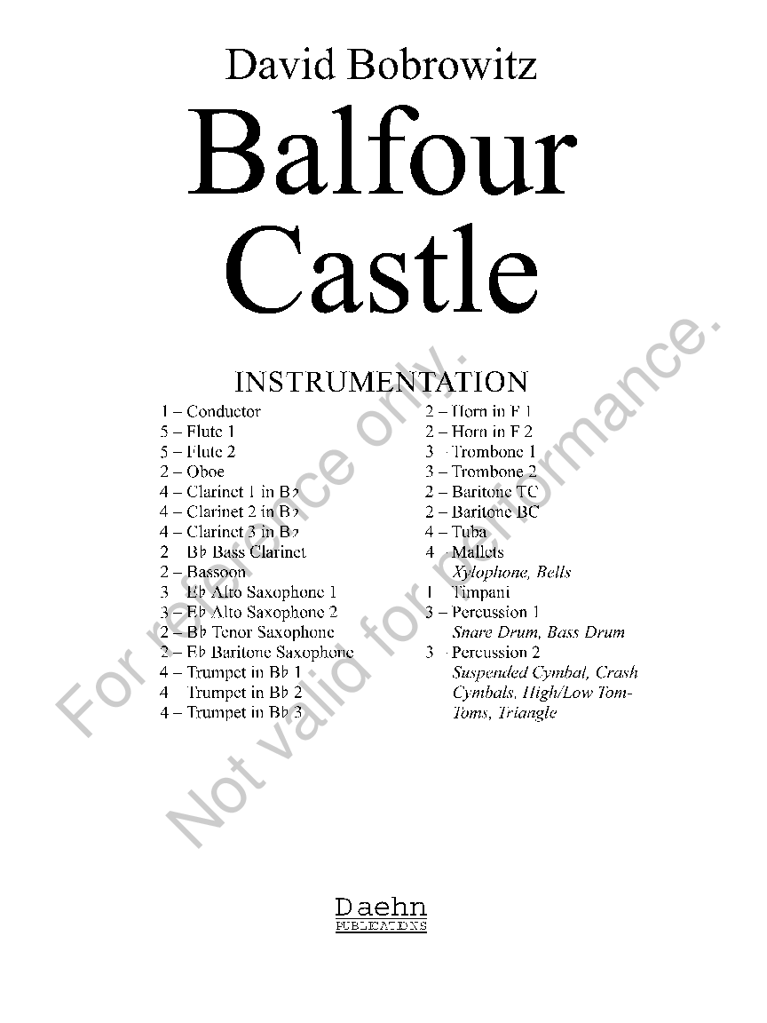 BALFOUR CASTLE