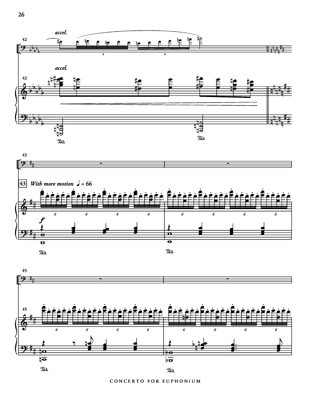 CONCERTO FOR EUPHONIUM WINDS AND PERCUSSION EUPHONIUM/ PIANO