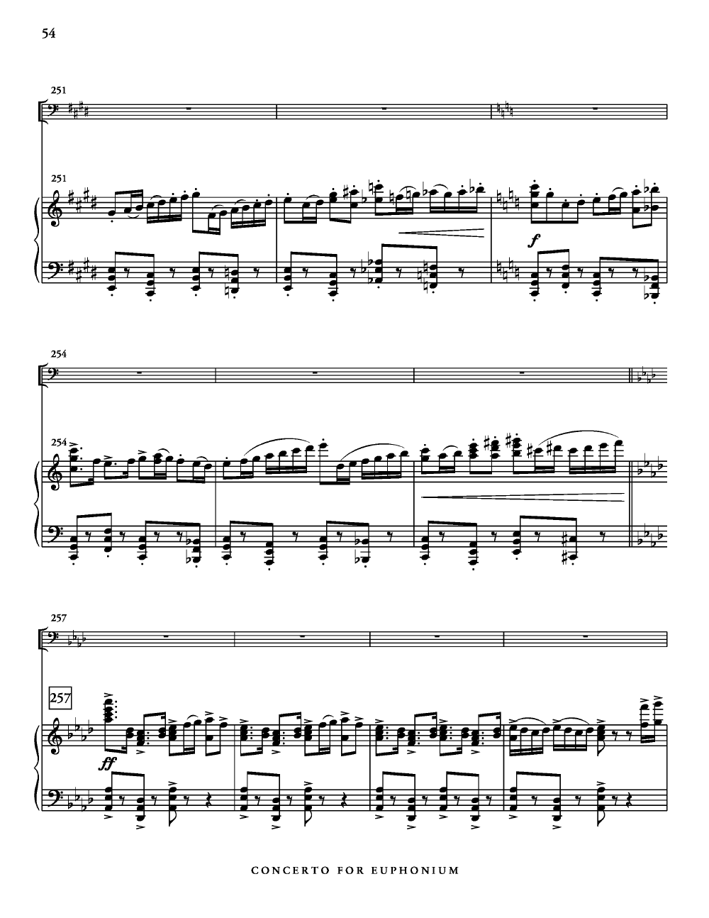 CONCERTO FOR EUPHONIUM WINDS AND PERCUSSION EUPHONIUM/ PIANO