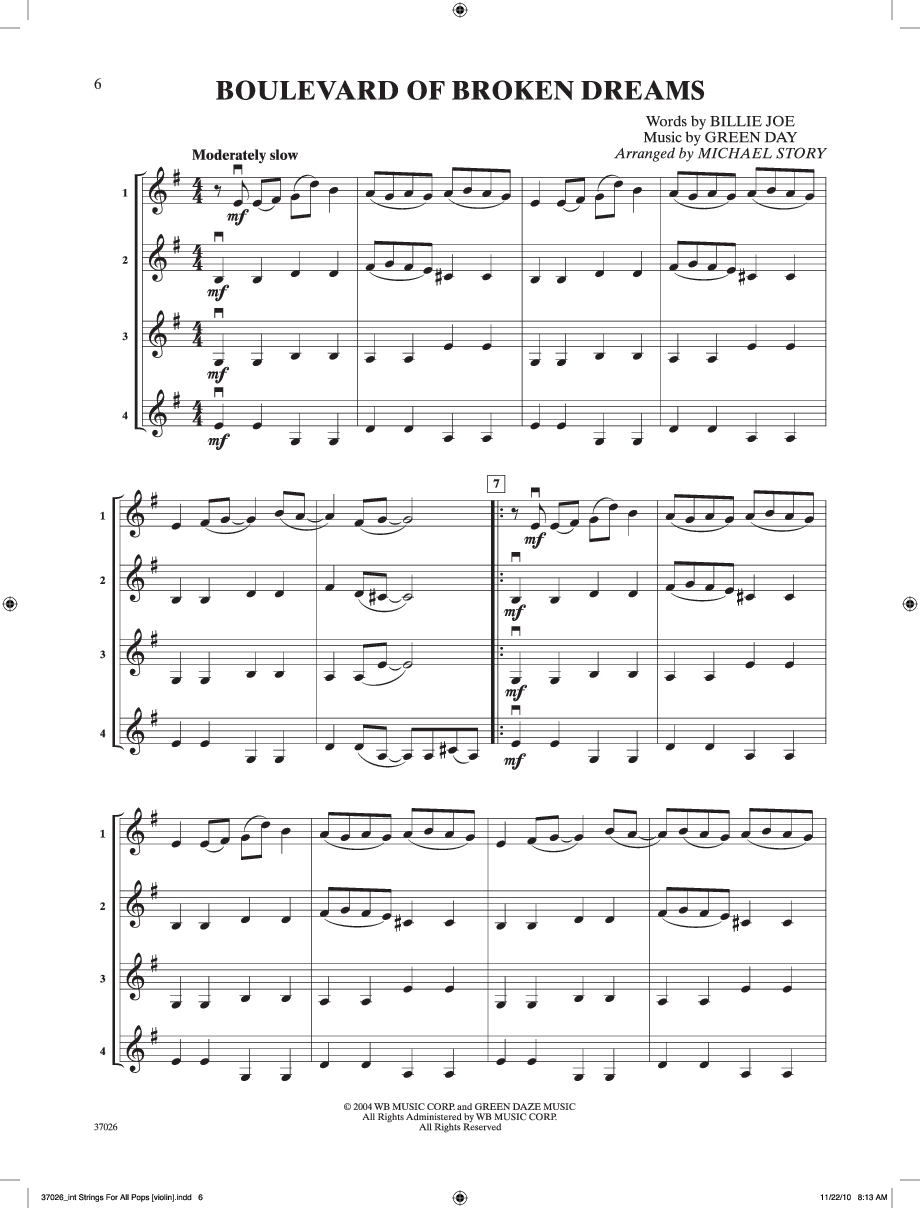 STRINGS FOR ALL POPS VIOLIN