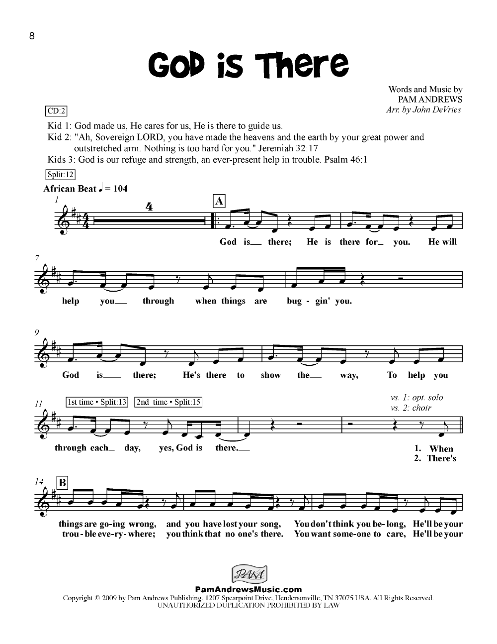 I'm Gonna Sing Kids Scores/Lyric Sheets pdf