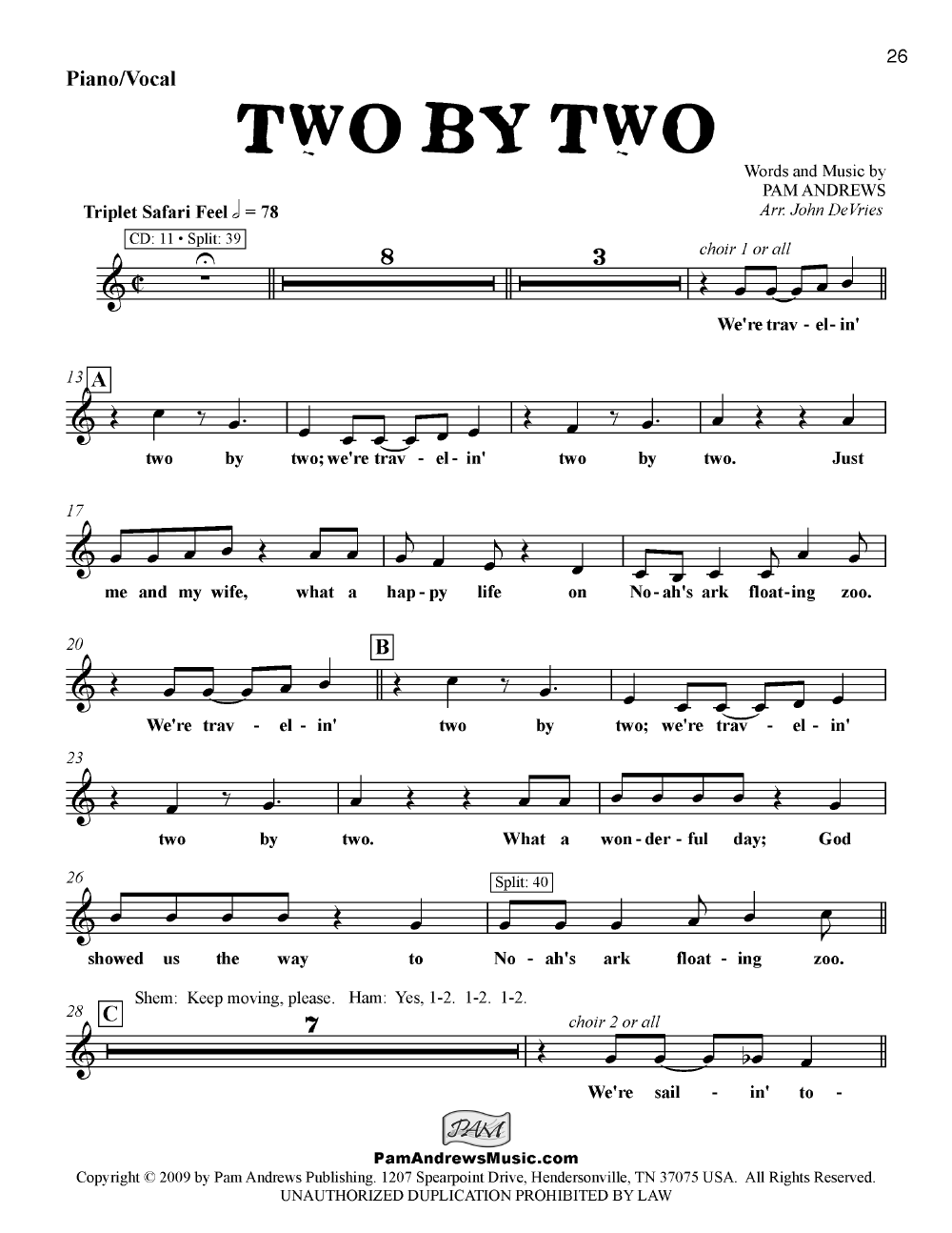 The Promise Cruise Kids Scores/Lyric Sheets pdf