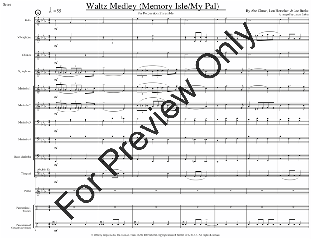 Waltz Medley Perc Ensemble