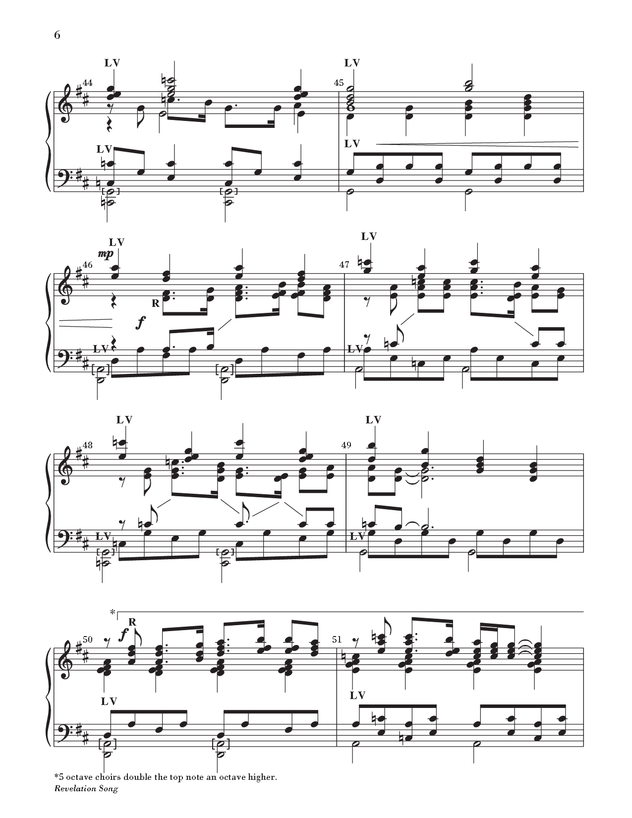 Revelation Song With Holy, Holy, Holy 3-5 Octaves