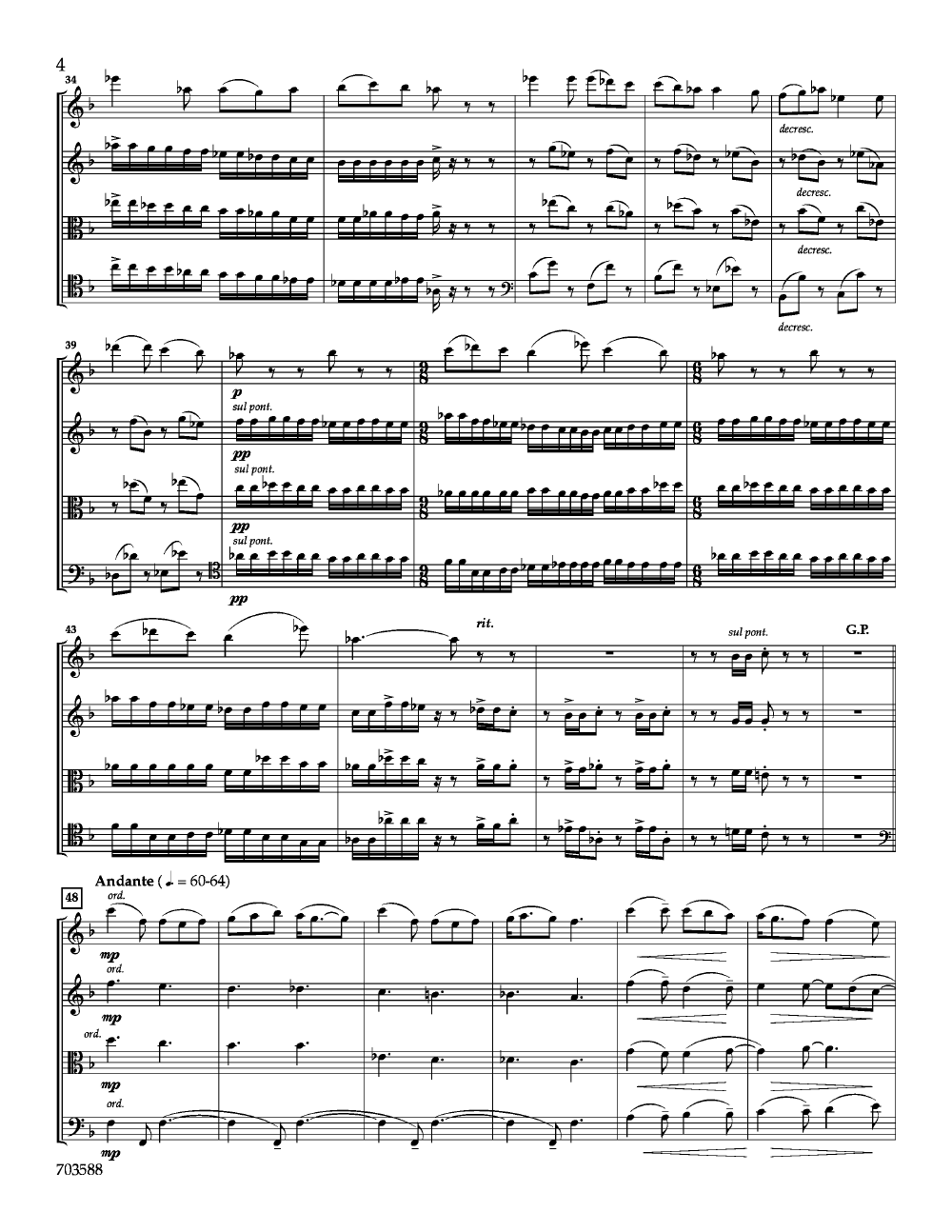 Celebrate Christmas! for String Quartet Score