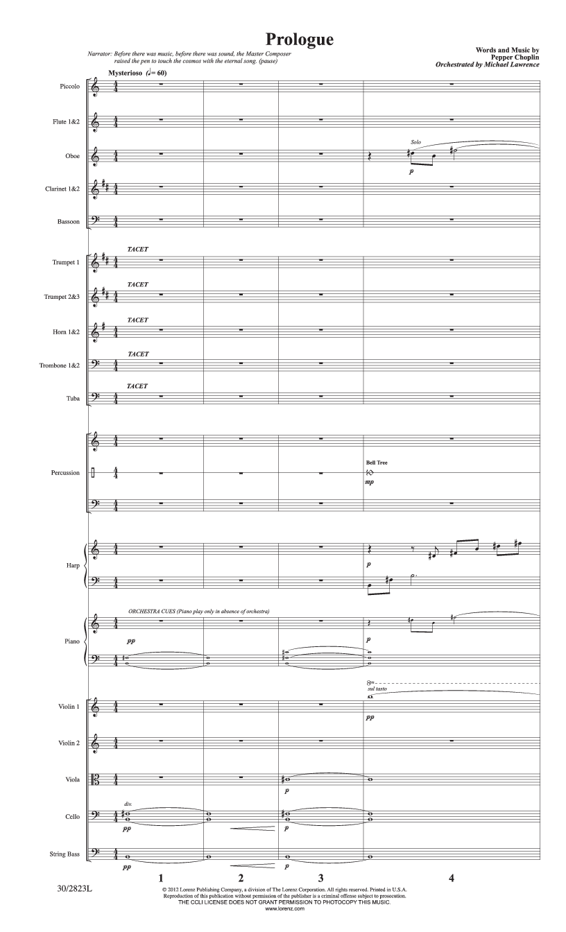 Heaven's Child Full Score